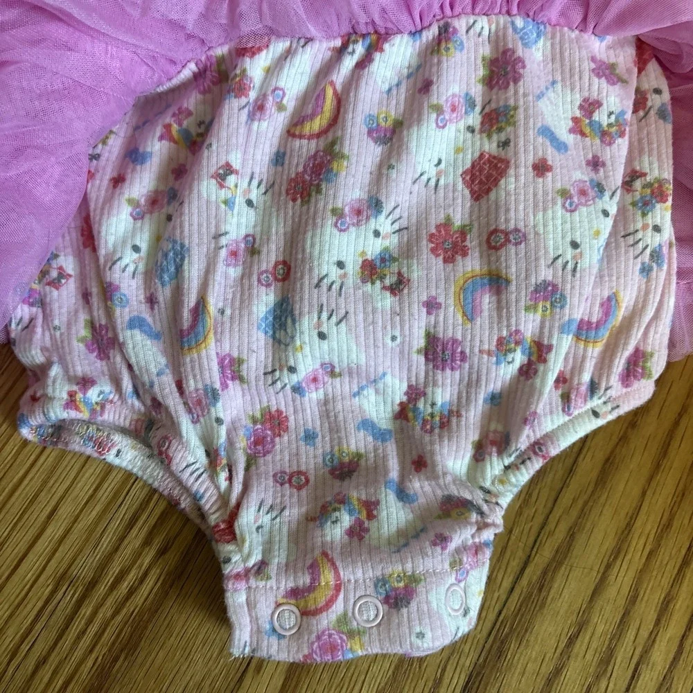 Hello Kitty Baby Girl Tutu Bodysuit Dress Size 9-12‎ Months